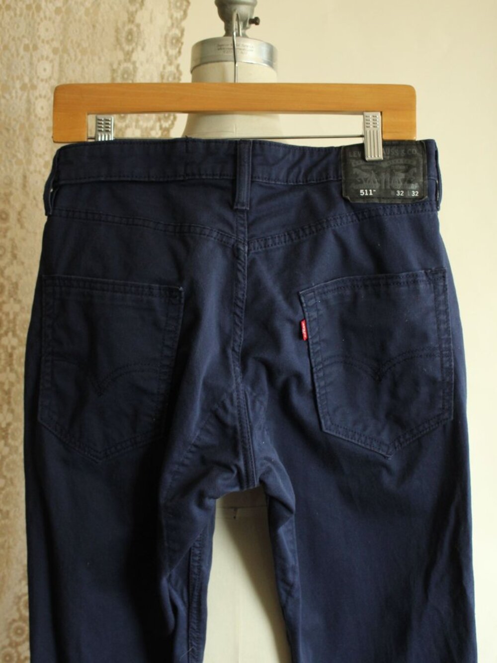 Levis Mens 511 Jeans, Navy Blue, 32W 32L, Slim - Picture 13 of 15